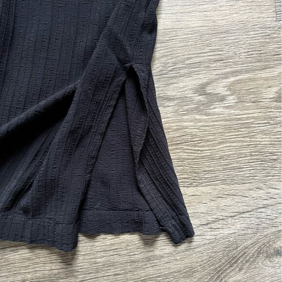 Eileen Fisher One Button Cardigan Open Blouse Black Long Sleeves Women's size S - Picture 5 of 8